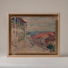 Charming Scene from a Mexican Village