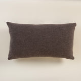 Large Lumbar Pillow with Embroidered Tile