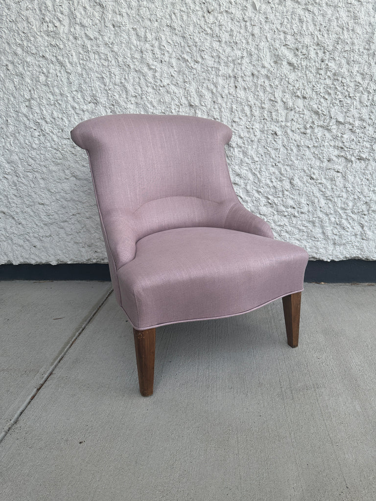 French Upholstered Slipper Chairs