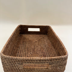 Rectangular Storage Basket With Rounded Corners