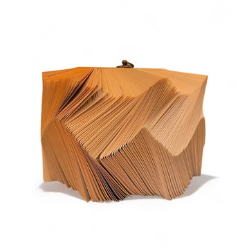 Hand Folded Book Sculpture from Italy