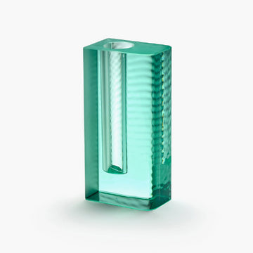 Green Edu Vase with Rippled Side, #2