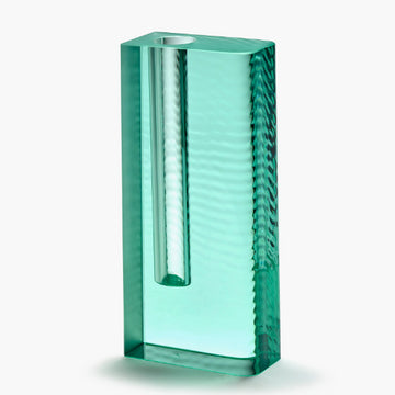 Green Edu Vase with Rippled Side, #3