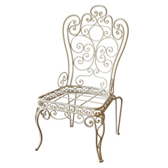 Set of Four Vintage Metal Garden Chairs