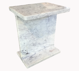 Marble I-Beam Side Table