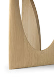 Ethnicraft Oak Geometric Side Table