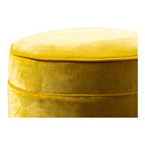 Grant Swivel Ottoman in Velvet Chartreuse