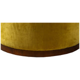 Grant Swivel Ottoman in Velvet Chartreuse