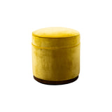 Grant Swivel Ottoman in Velvet Chartreuse