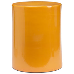Ceramic Side Table in Ocher