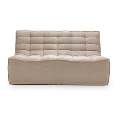 Ethnicraft N701 Sofa 2 Seater in Beige - Fabric Upholstered