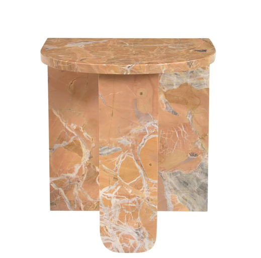 Amalfi Side Table in Orange Crush