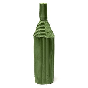 Medium Handmade Ceramic Bottle in Grass