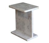 Marble I-Beam Side Table
