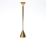 12.5" Medium Cone Brass Spindle Candle Holder