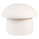 FOUND Collection Mushroom Stool in Poodle Cream