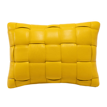 Mini Canary Leather Pillow