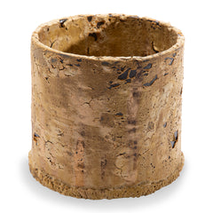 Circular Beige Art Pottery Vase by Steve Cook