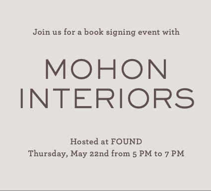 Book Signing with Mohon Interiors