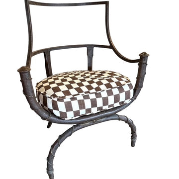 Metal Maison Jansen Campaign Chair