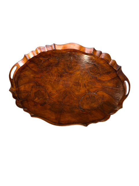 Mahogany Oval Tray, French; Circa 1900
