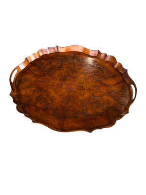 Mahogany Oval Tray, French; Circa 1900