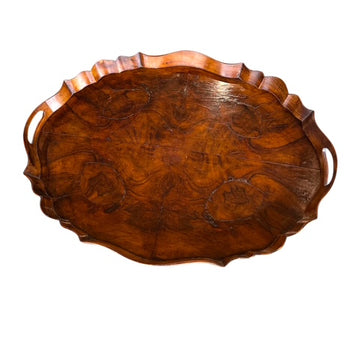 Mahogany Oval Tray, French; Circa 1900