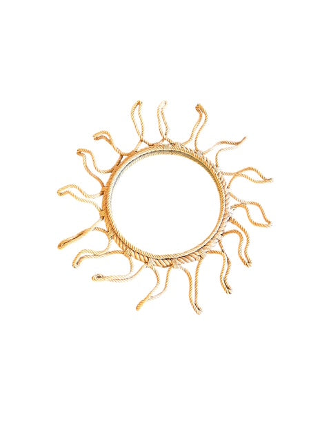 Vintage Round Rope Mirror