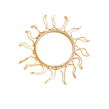 Vintage Round Rope Mirror