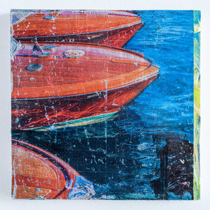 Silver and Ink Suspension on Board, Titled: Classic