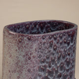 Purple Textured Ceramic Planter on Small Feet