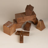 Set of Six Wooden Carpentry Practice Models