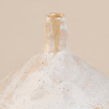 Handmade Ceramic Vessel on Tripod Base with White Glaze