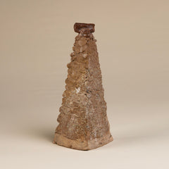Terracotta-Colored Vintage Ceramic Sculpture