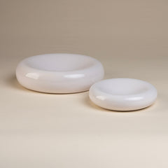 Large Concave Bowl in Vanilla Bean