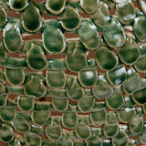 Tall Green Wonky Ceramic Vassel