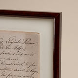 Framed Hand Written French Documents