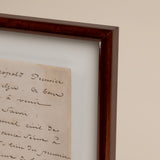 Framed Hand Written French Documents
