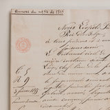 Framed Hand Written French Documents