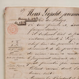 Framed Hand Written French Documents