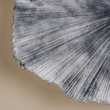 Cast Plaster Bowl in Black & White Striated Finish
