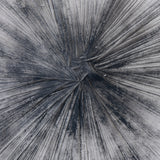 Cast Plaster Bowl in Black & White Striated Finish