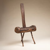 Primitive Wooden Three Legged Milking Stool