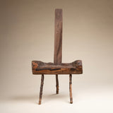 Primitive Wooden Three Legged Milking Stool