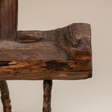 Primitive Wooden Three Legged Milking Stool