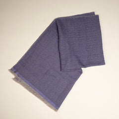 Bazaar Anatolia purple herrinhbone pattern 100% Cashmere