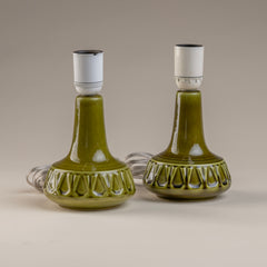 Pair of Petite Danish Lamps. Newly Wired.