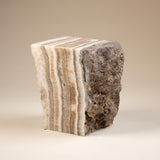 Solid Block of Zebra Onyx Side Table