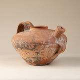 Rustic Late-18th-Century Terracotta "Cruche a Tete", which is a Water Jug that was Carried on the Head, French.