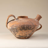 Rustic Late-18th-Century Terracotta "Cruche a Tete", which is a Water Jug that was Carried on the Head, French.